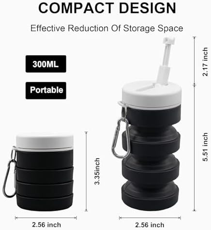 Collapsible black travel peri bottle — photo 4