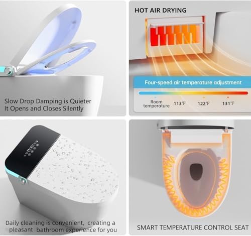 Integrated bidet toilet with warm wash cycle — photo 4