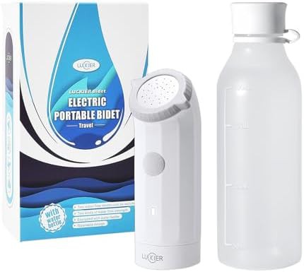 Handheld electric bidet with carrying bag