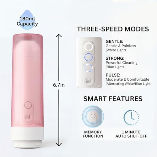 Pink collapsible electric travel bidet — photo 3