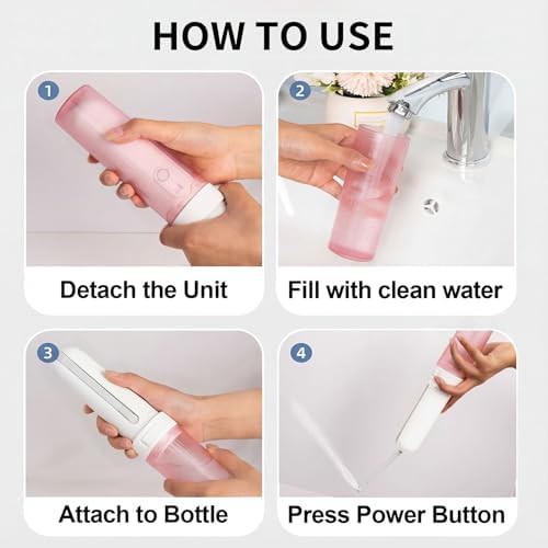 Pink collapsible electric travel bidet — photo 5