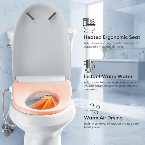 Elongated stainless nozzle electric bidet — photo 3