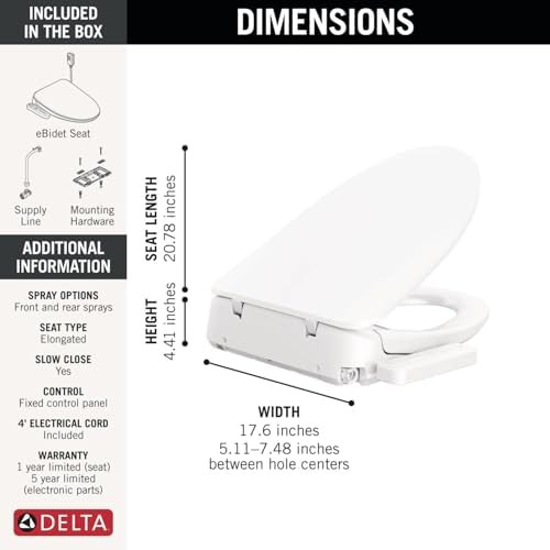 Standard elongated electric bidet toilet seat — photo 5