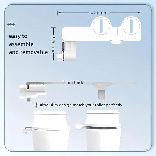 Stainless steel handheld bidet sprayer kit — photo 3