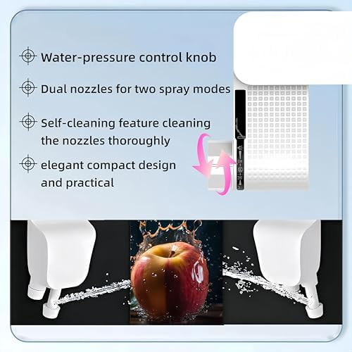 Stainless steel handheld bidet sprayer kit — photo 4