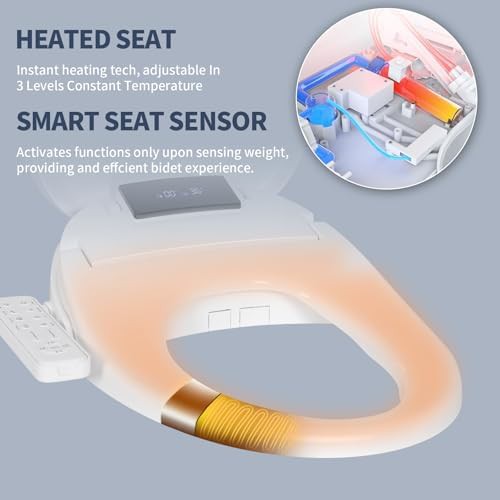 Electric warm water bidet seat — photo 3