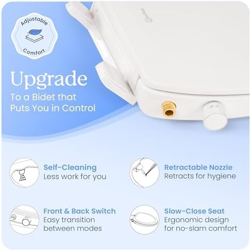 Elongated non electric bidet toilet seat — photo 4