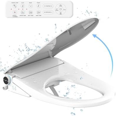 Heated bidet seat with remote control