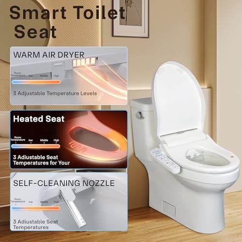 Dual control smart bidet seat — photo 3