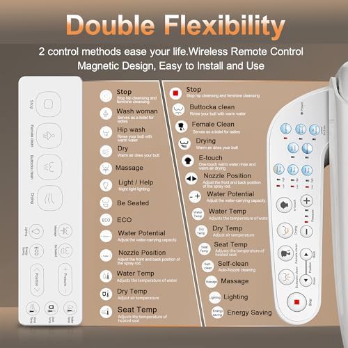 Dual control smart bidet seat — photo 4