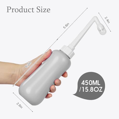 Portable gray travel bidet with large capacity — photo 3