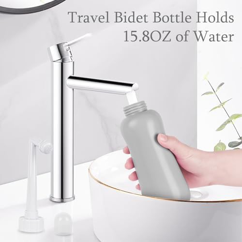 Portable gray travel bidet with large capacity — photo 4