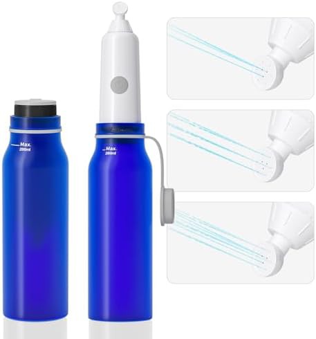 Blue electric bidet with six settings