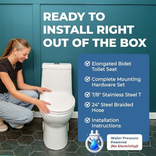 Non-electric dual nozzle bidet toilet seat — photo 5