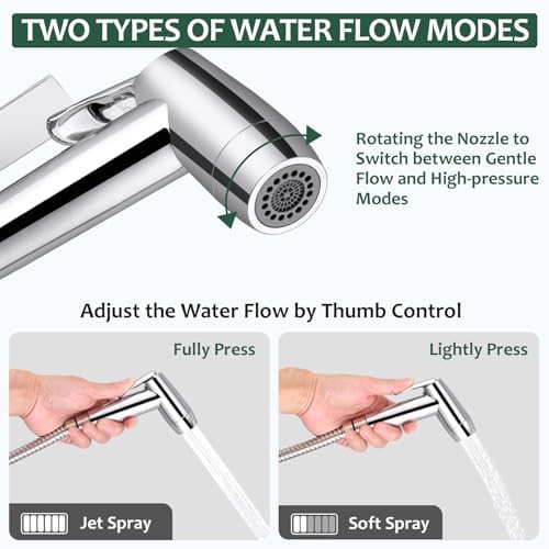 Handheld toilet faucet sprayer set — photo 3