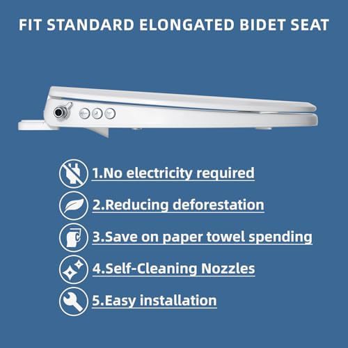 Elongated bidet seat with button controls — photo 4