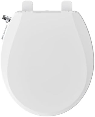 Round bidet seat with button switch