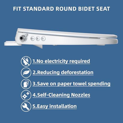 Round bidet seat with button switch — photo 4