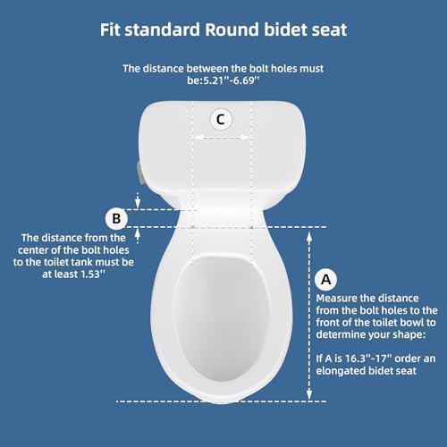 Round bidet seat with button switch — photo 5