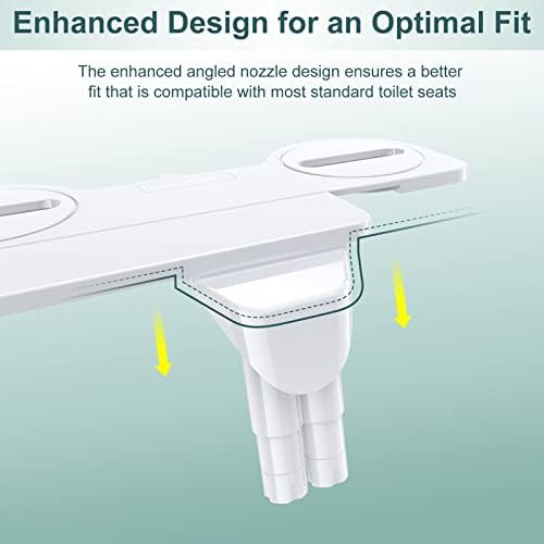 Self cleaning dual nozzle silver slim bidet — photo 5