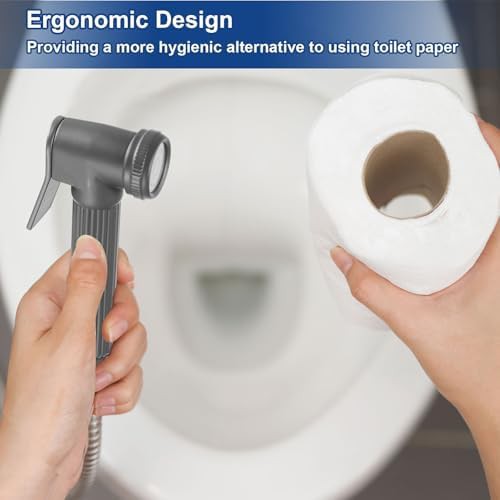 White metal adjustable pressure bidet sprayer — photo 4