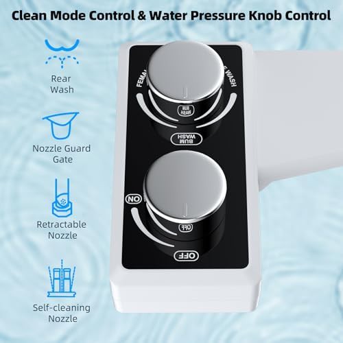 Non electric bidet attachment with dual nozzles — photo 3