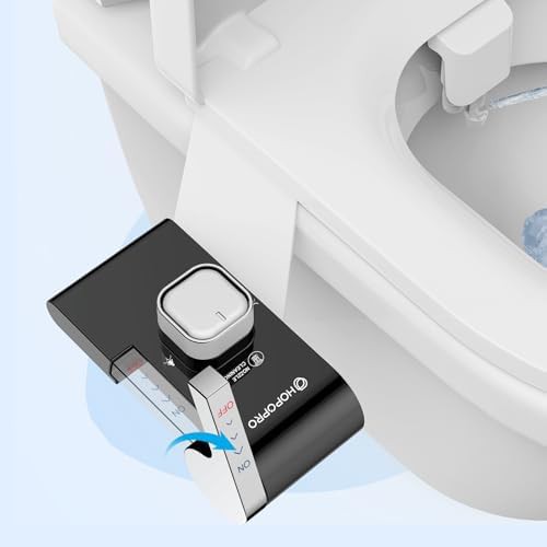 Black non-electric bidet with dual nozzles