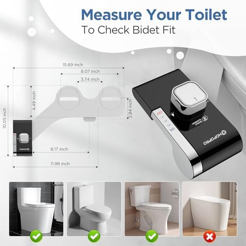 Black non-electric bidet with dual nozzles — photo 5