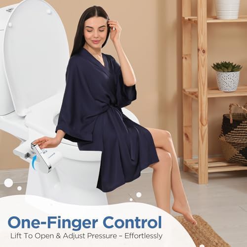 White non-electric bidet with self-cleaning — photo 3