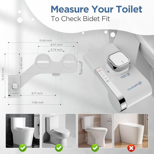 White non-electric bidet with self-cleaning — photo 5