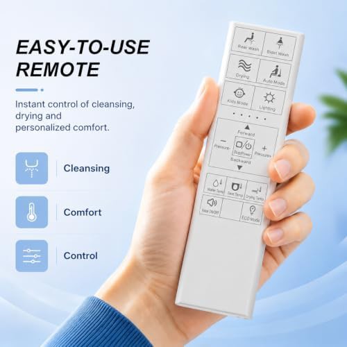 Round electronic bidet seat with turbo wash — photo 5