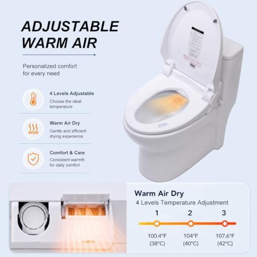 Elongated heated bidet seat with remote control — photo 3