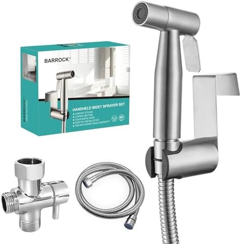 Bidet sprayer with hose brushed nickel