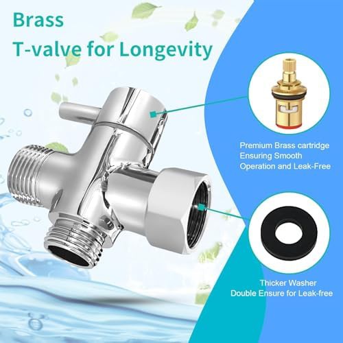 Bidet sprayer with hose brushed nickel — photo 5