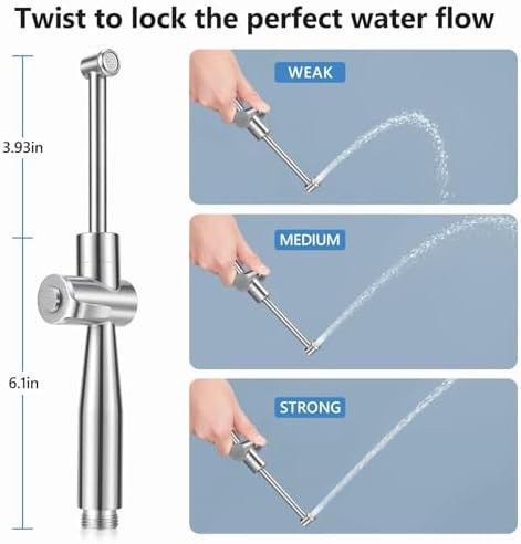 Stainless Steel Handheld Bidet Sprayer — photo 4