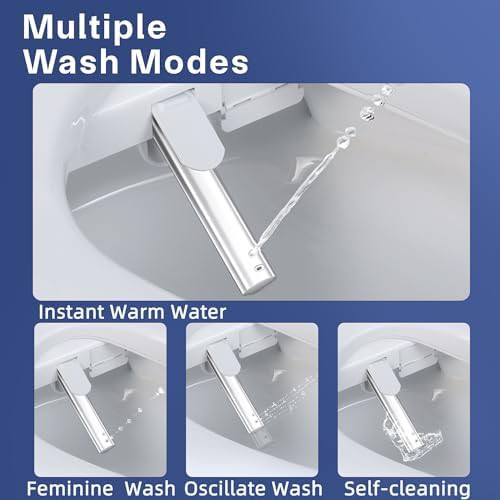 Square electric bidet with air dryer — photo 5