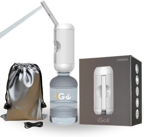 White rechargeable handheld bidet 250ml