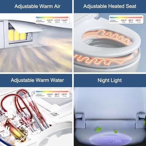 Combier electric heated bidet toilet seat round — photo 3