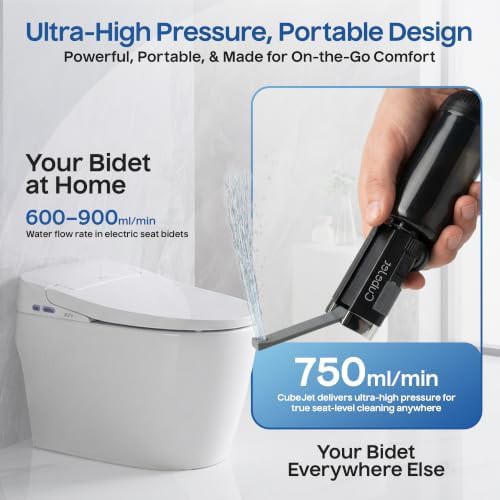 CubeJet Portable Bidet in Obsidian Drift — photo 3