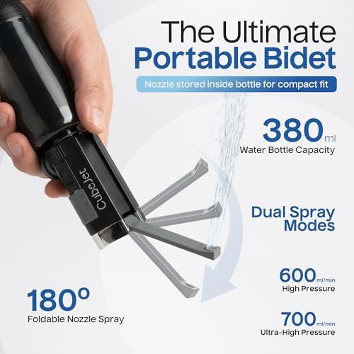 CubeJet Portable Bidet in Obsidian Drift — photo 5