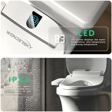 Electric heated bidet seat for elongated toilets — photo 5