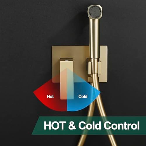 Concealed brass warm water bidet sprayer — photo 4