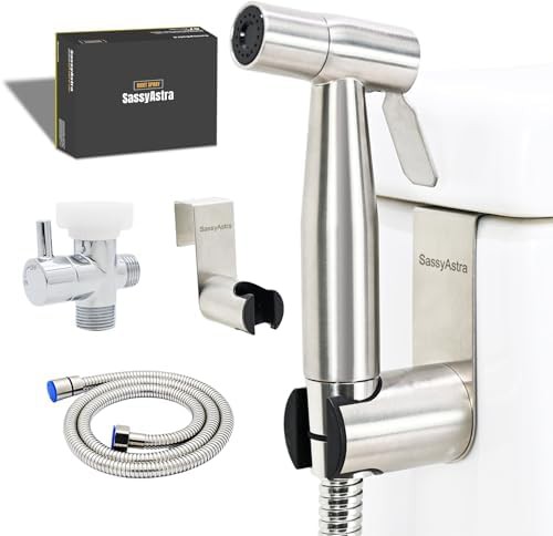 Stainless steel handheld bidet sprayer wand