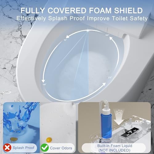 Smart toilet with foam shield technology — photo 3