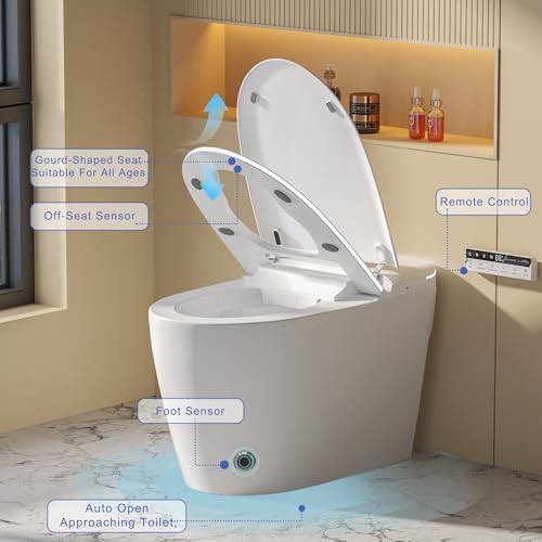 Smart toilet with foam shield technology — photo 4