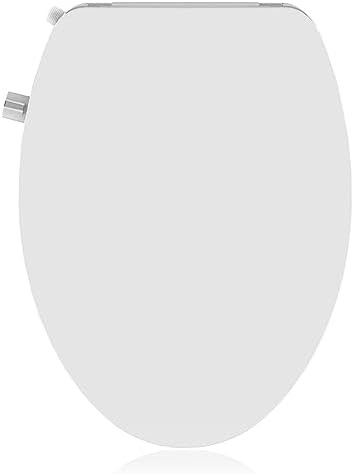 Elongated bidet seat with adjustable pressure