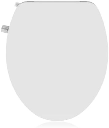 Round bidet seat with slow close lid