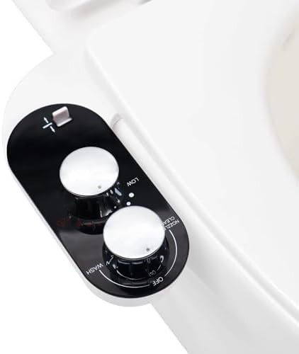 Ultra-slim hot and cold bidet attachment