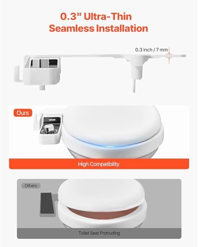 Ultra thin white cold water bidet sprayer — photo 3