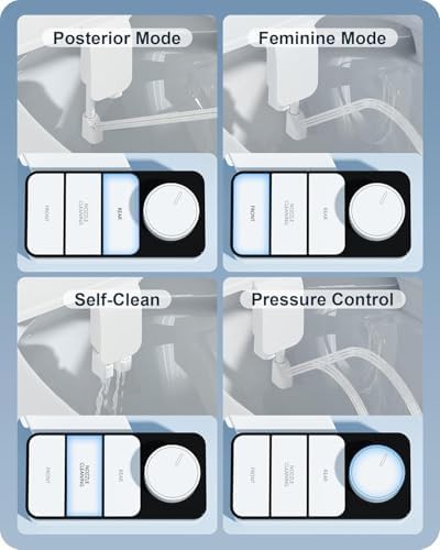 Ultra-slim dual nozzle non-electric bidet attachment — photo 4